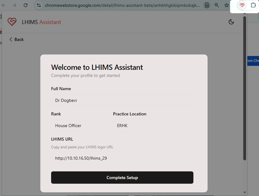 Step 4: Login & Complete Setup